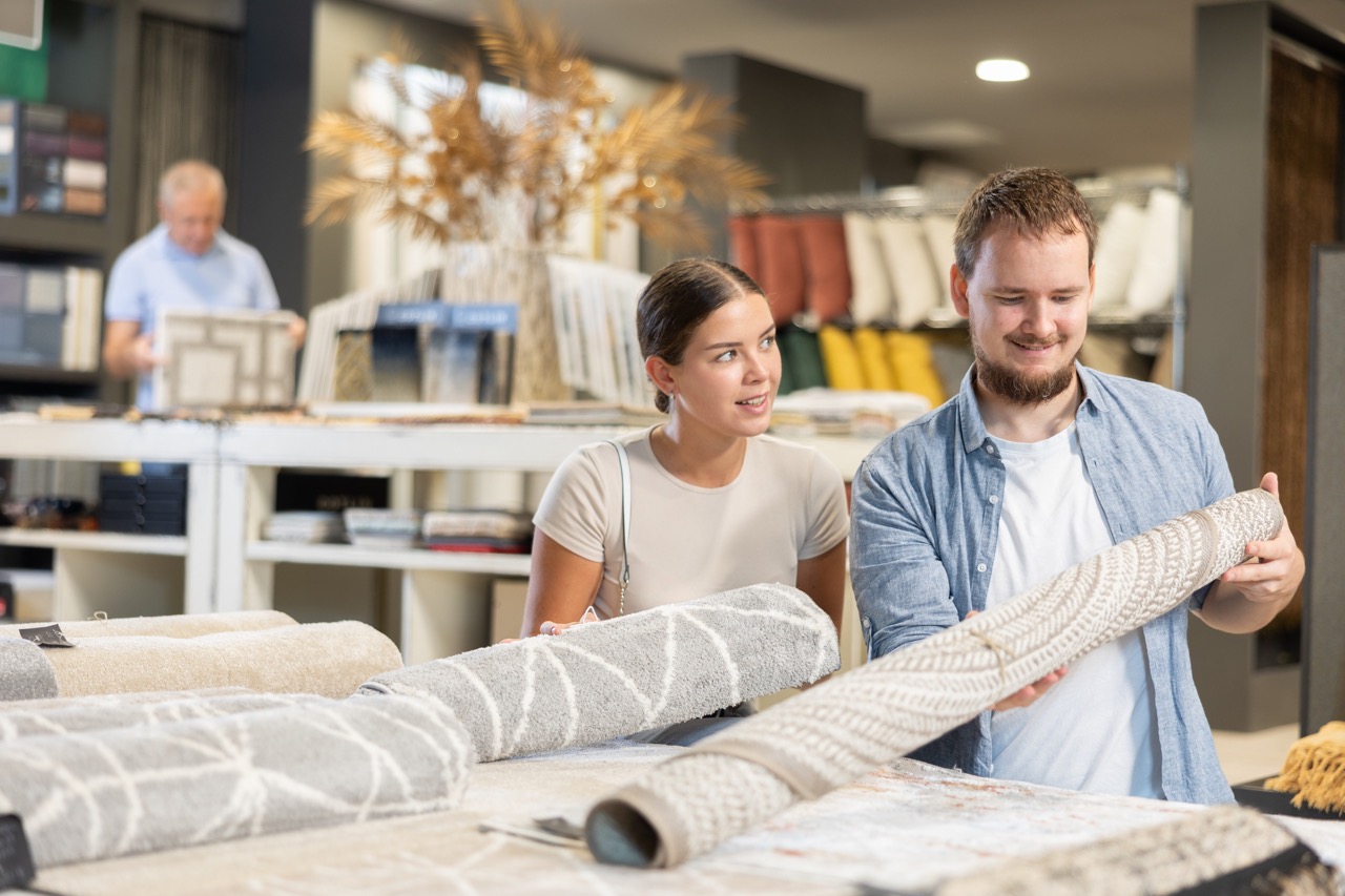 Couple Choosing the Perfect Carpet