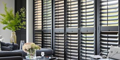 black modern window shutters black modern window shutters