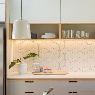 geometric patern kitchen backsplash los angeles