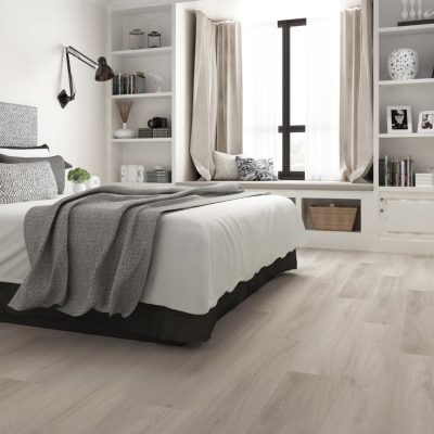luxury vinyl flooring planks on bedroom LA